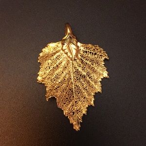 Gold leaf pendant